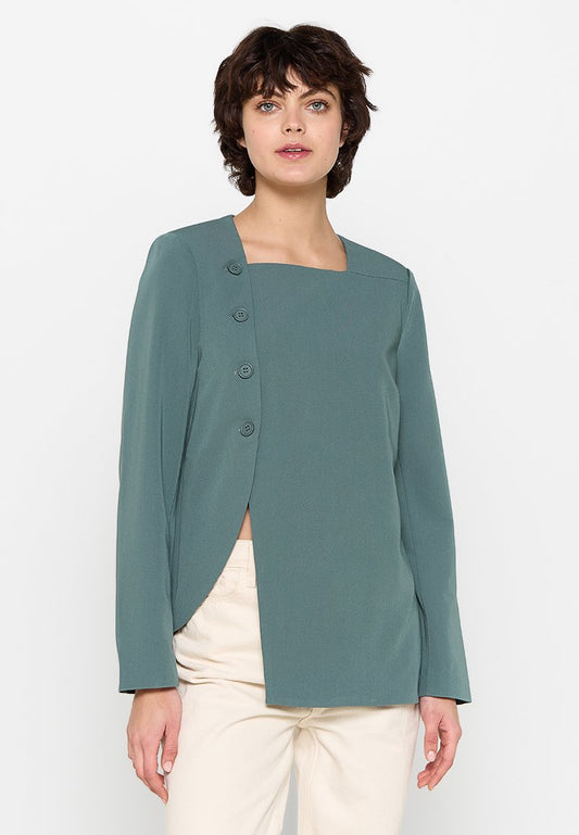 NA-KD Slit Asymmetric Blazer (ZZO1A98CZ-P00) Women
