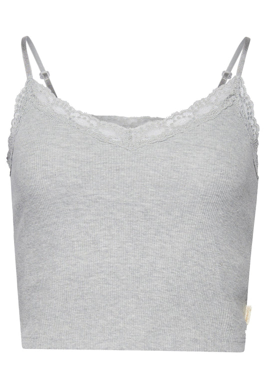 SUPERDRY Vintage Mini Rib Lace Cami Top Women