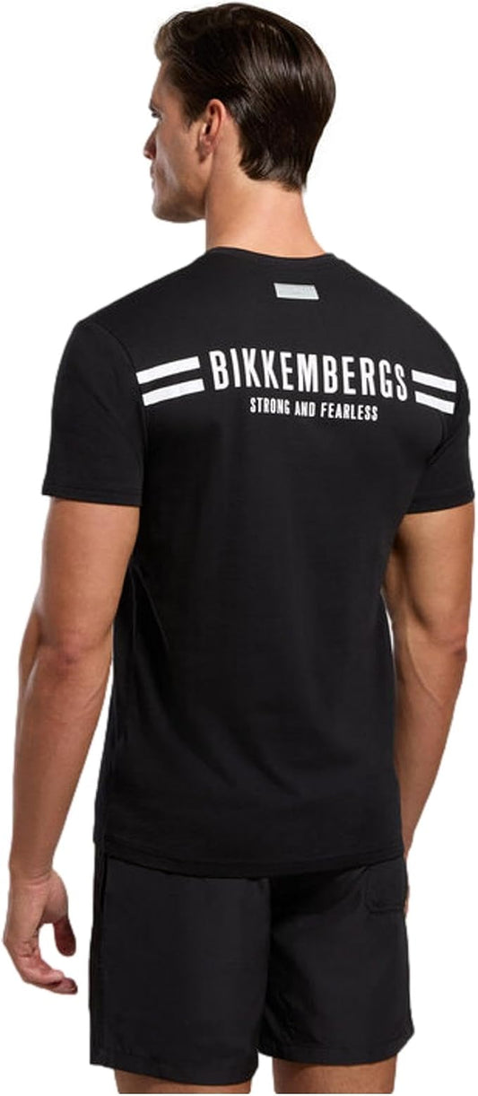 Bikkembergs T-shirt VERTICAL STRIPES (BKK3MTS04_Black) Men