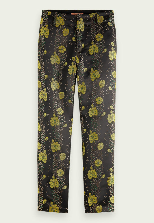 Scotch & Soda Floral jacquard tailored pants Women