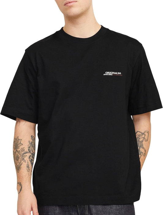 Jack & Jones Originals JORISLINGTON TYPE TEE SS CREW NECK SN Black (12273640-Black) Men