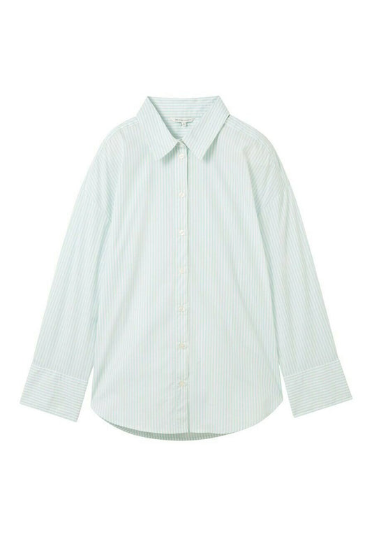 striped poplin shirt Women