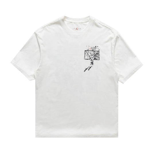 Air Jordan Brooklyn Oversized Graphic T-Shirt 'Sail/Off Black' (IB3297-133) Unisex