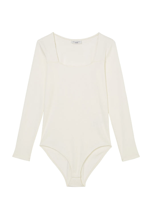 T-shirt, longsleeve, squared neck, body, compact rib Women