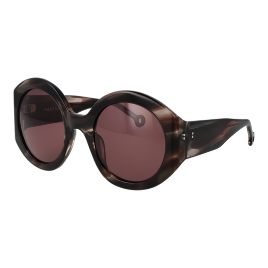 Hally & Son Round Sunglasses Brown (26003996) Women