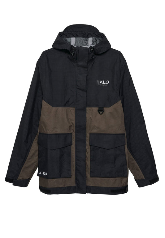 HALO BLOCKED SHELL JACKET Black (HAJ21001W-Q11) Unisex