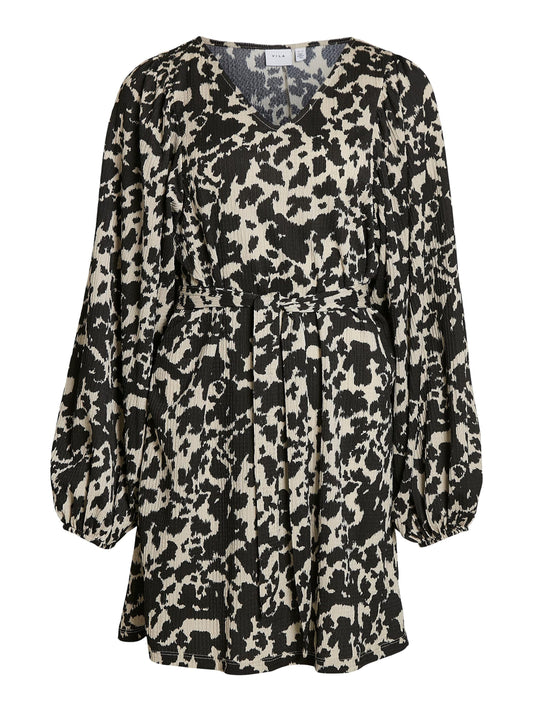 Vila VIBRETTA V-NECK L/S SHORT DRESS/SU (12016448) Women