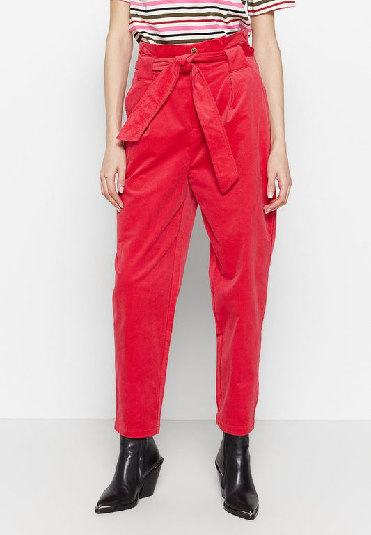 Scotch & Soda Daisy - High rise straight leg paperbag trousers (ZZO20MH03-G00) Women