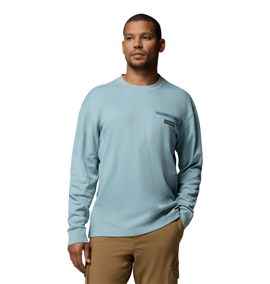 Columbia Echo Passage LS Crew Crushed Blue (2157641461) Men