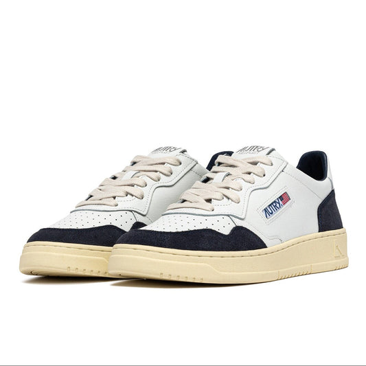 Autry Medalist Low White/Ocean Men