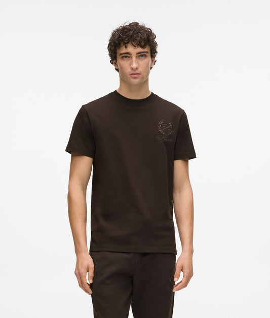 Karl Lagerfeld Hotel Karl Crest Lounge Tee Black Coffee (B1M440022EP) Men