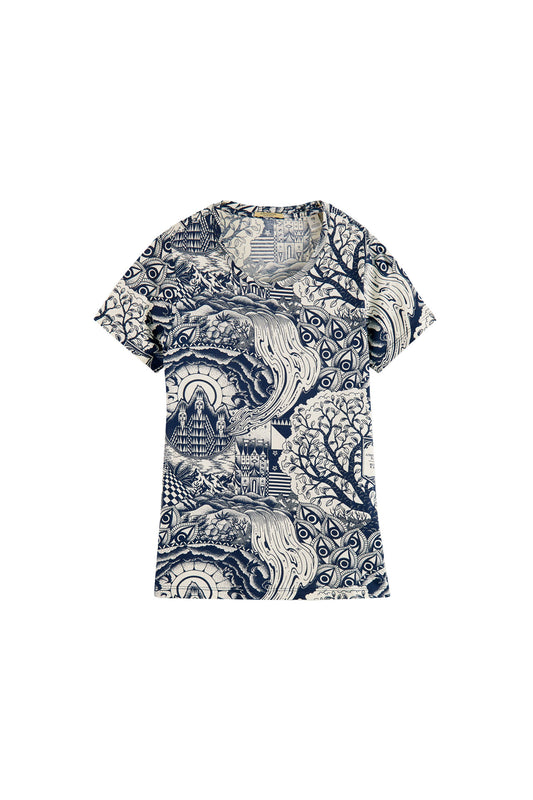 SCOTCH&SODA T-Shirt Dark Blue (11C2515C22) Women