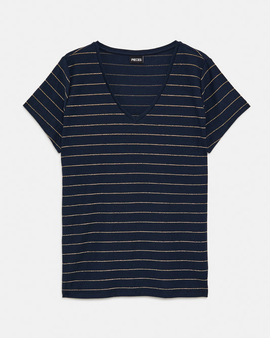 PIECES T-Shirt Dark Blue (18C4576C22) Women