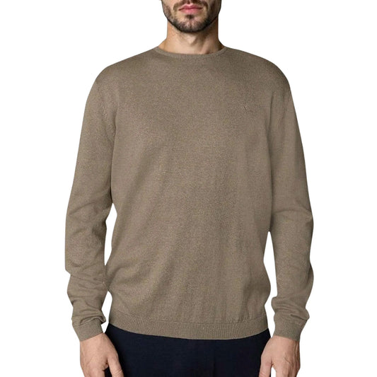 Clean Cut Copenhagen Claude Knit Sweater (CC3389-DARKBEIGEMELA) Men