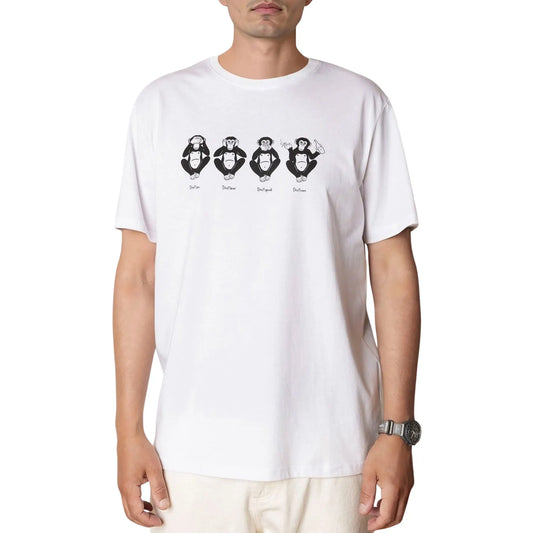 Clean Cut Copenhagen Wise Monkey T-shirt (CC3621-WHITE) Men