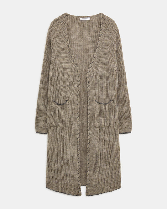 ZABAIONE Cardigan Taupe (18J5365C33) Women