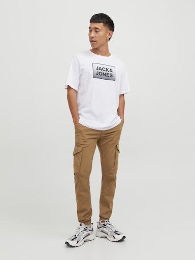 Jack & Jones Pants Studio JPSTPAUL FLAKE CARGO NOOS Rubber (12139912-Rubber) Men