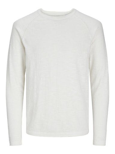 Jack & Jones Essentials JJEBREEZE KNIT CREW NECK SN Cloud Dancer (12269654-CloudDancer) Men