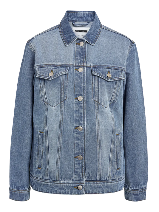 Ole Long Sleeve Denim Jacket Vi378Mb Medium Blue Denim (27027525) Women
