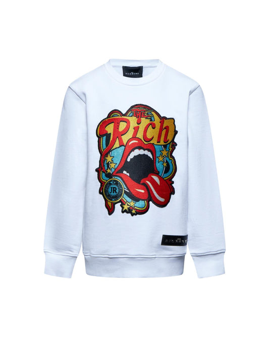 John Richmond Sweatshirt Odien White (RBA25180FE) Kids