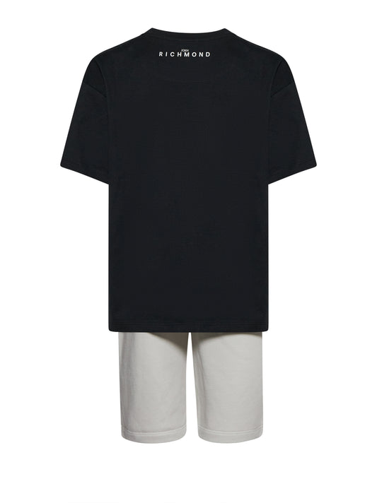 John Richmond Set T-Shirt+Bermuda Zambo Orang.P / Bk (RBP26018CJ) Kids