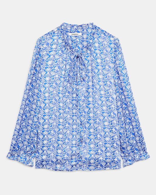 MAJOLICA Blouse Blue Klein (18S6746C25) Women