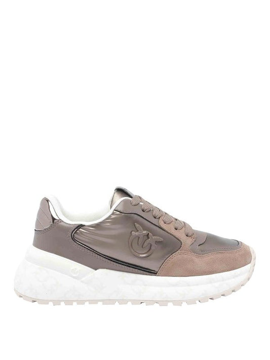GEM 07 - SNEAKER COW SUEDE/NYLON/CALF LEATHER TABACCO Women