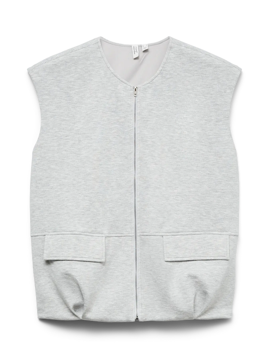 Jive Cap Sleeve Waistcoat Be Light Grey Melange (10347508) Women