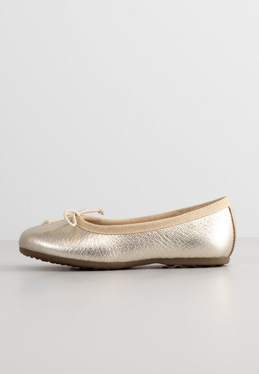 Bisgaard bow ballerina gold-coloured (ZZO27HY02-F00) Kids