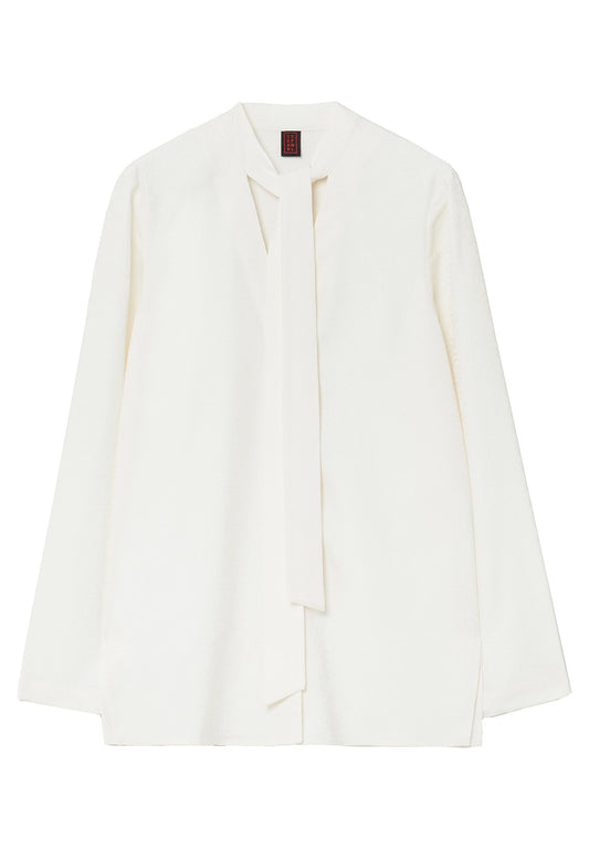 Stefanel Jacquard blouse with scarf White (S5721E03G-A11) Women
