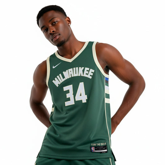 Nike Jersey Milwaukee Bucks Swingman Icon Edition Giannis Antetokounmpo Fir (NI-DN2012-323) Unisex