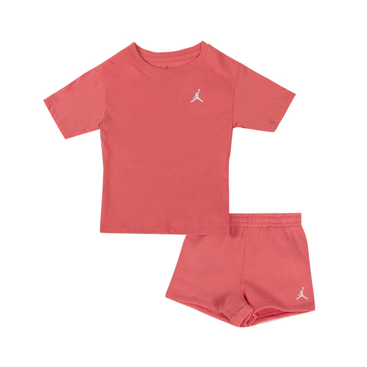 Jordan Tracksuit short Brooklyn Essential Fleece Preschool Pink Salt (3BD721-A0Y) Kids