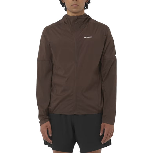 Salomon Raincoat Sense Aero Wind Jacket Coffee Bean (LC2826900) Unisex