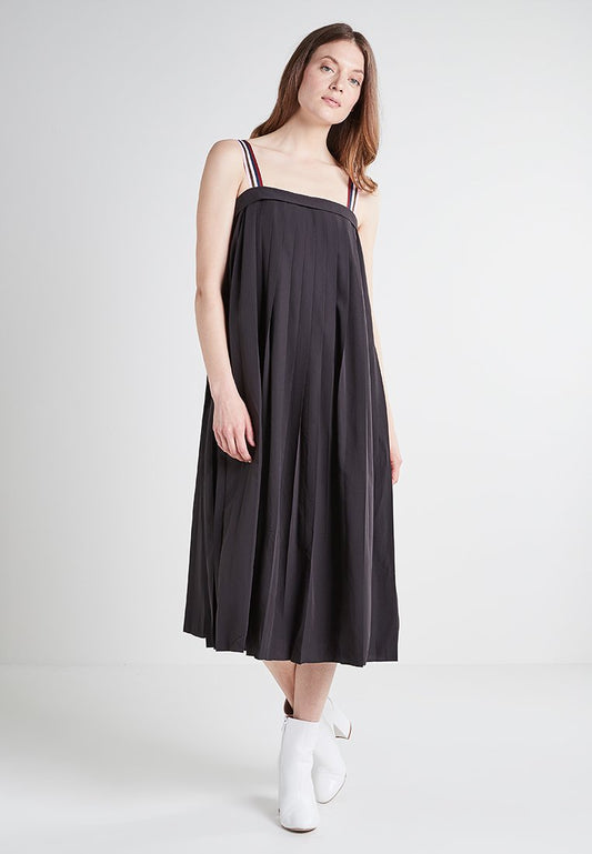 COLOURFUL GROSGRAIN MIDI DRESS Women