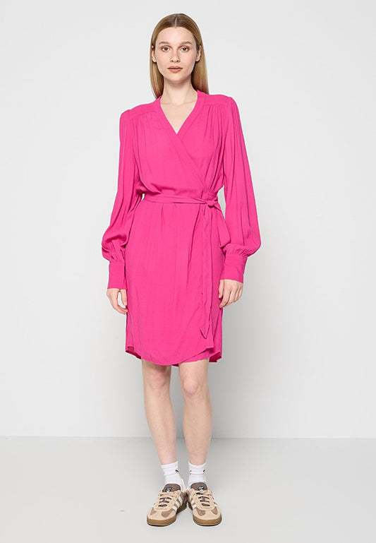 Selected SLFMIRA-ALVA LS SHORT WRAP DRESS (ZZO2QAT02-I00) Women