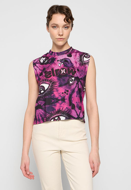 Hurley ELROW EYES CROPPED LOGO TANK (ZZO332E42-T00) Women