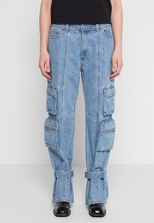 STUDS DENIM PANTS Women