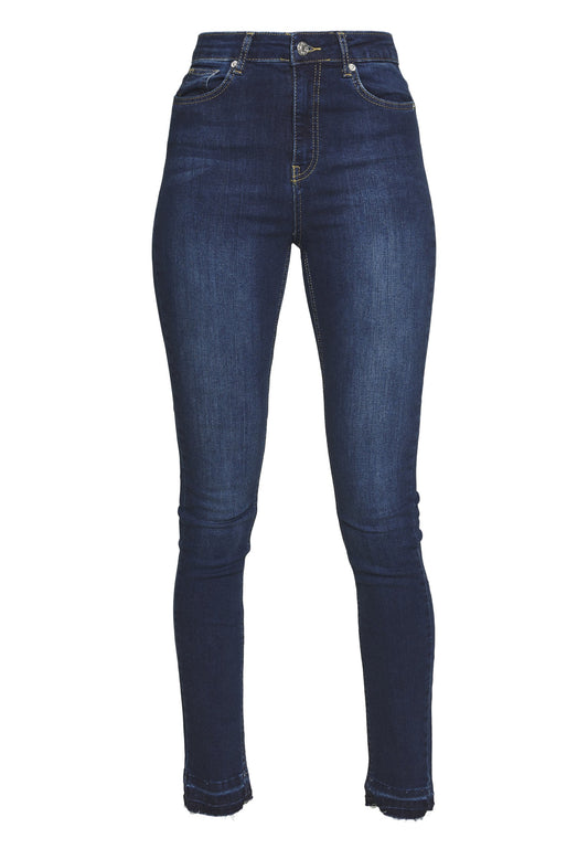 NA-KD Tall skinny high waist open hem jeans tall (NAQ21N001-K12) Women