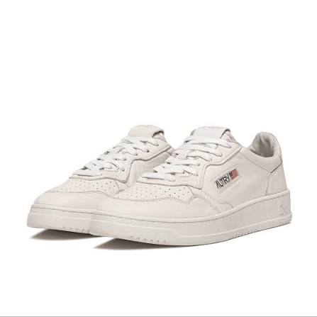 Autry Medalist Low White Super Soft Napa Leather Women
