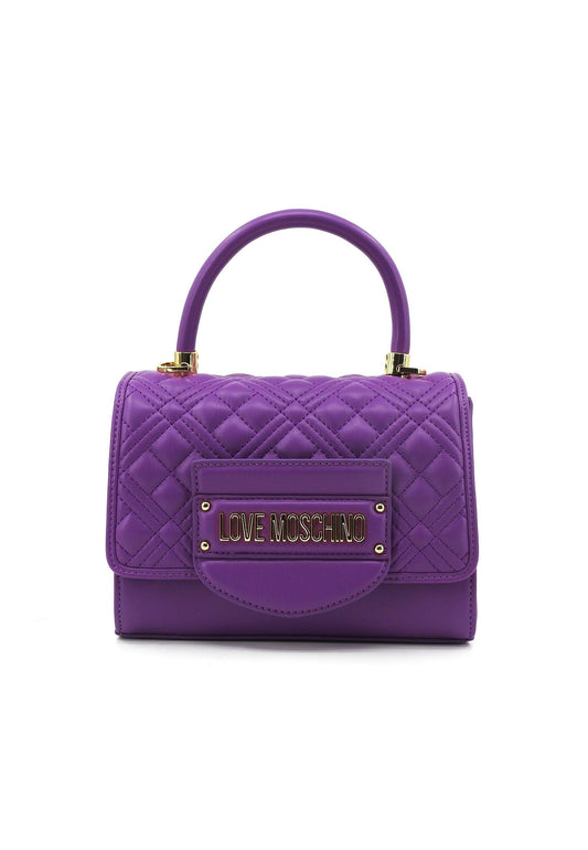 Love Moschino BORSA QUILTED PU NERO GALV PURPLE (JC4055PP1ILA0650) Women