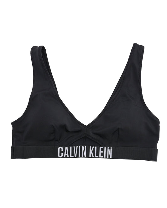 Calvin Klein Womens Swim Top KW0KW02745BEH Black