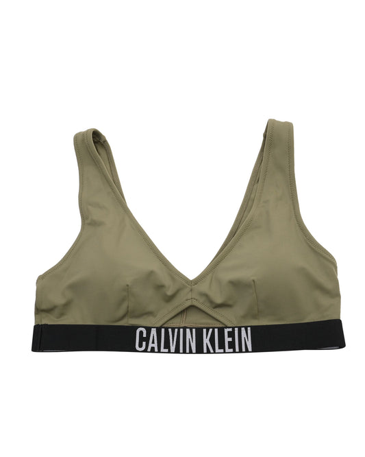 Calvin Klein Womens Swim Top KW0KW02745LDV Green