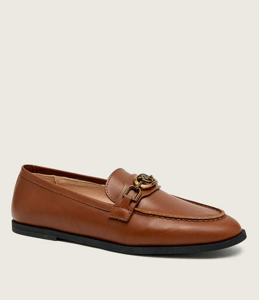 NATY 05 - MOCASSINO CALF LEATHER NUT Women