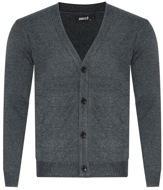 MUST Parkour KARDIGAN Men's ROZPINANY NA GUZIKI JASNOSZARY (8254) Men
