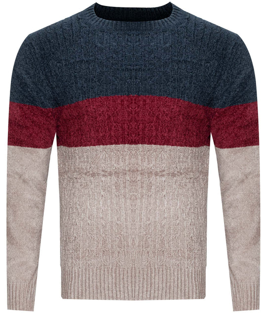 MUST Parkour Sweater Men's Navy-bordo-beige (8471) Men