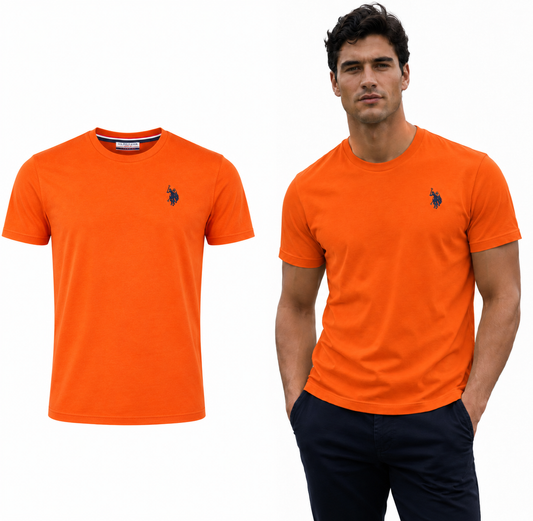 U.S. Polo Assn. T-SHIRT ORANGE (6324) Men