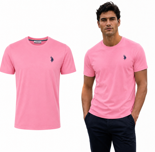 U.S. Polo Assn. T-SHIRT PINK (6326) Men
