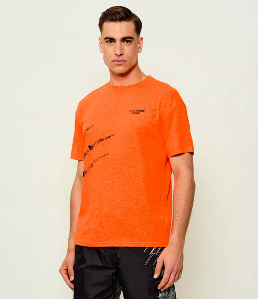 Plein Sport SCRATCH T-SHIRT (PS26MTS14_86_ORANGE_FLUO) Men