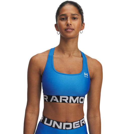 Under Armour Sports Bra HeatGear Armour Mid blu (1383544-402) Women